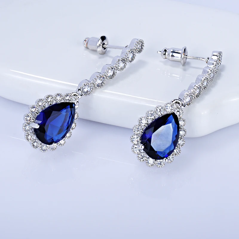 Женские длинные висячие серьги GAOLA роскошные ювелирные изделия с фианитом и