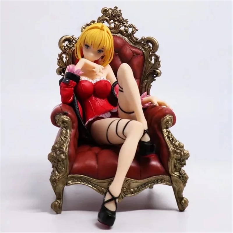 Аниме сексуальная фигурка Fate Stay Night Nero Saber предварительно окрашенные фигурки из