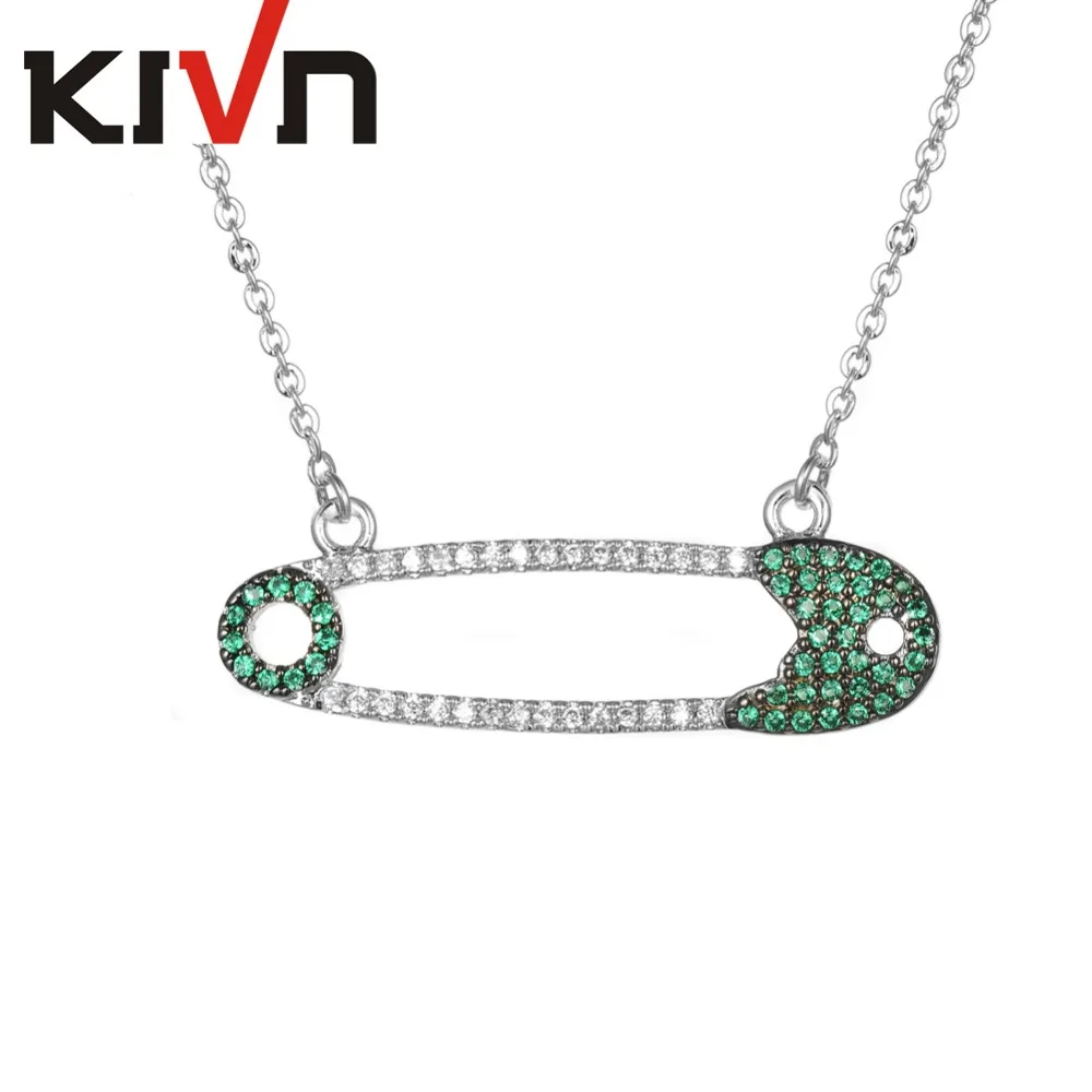 Модные ювелирные изделия KIVN с уникальным кубическим цирконием безопасная