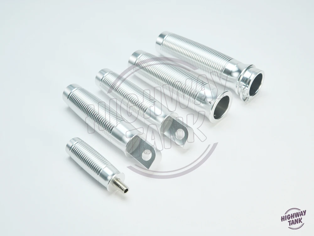 Новый CNC алюминиевый серебряный мотоцикл ручки для ног чехол Harley Davidson Dyna Road King Super