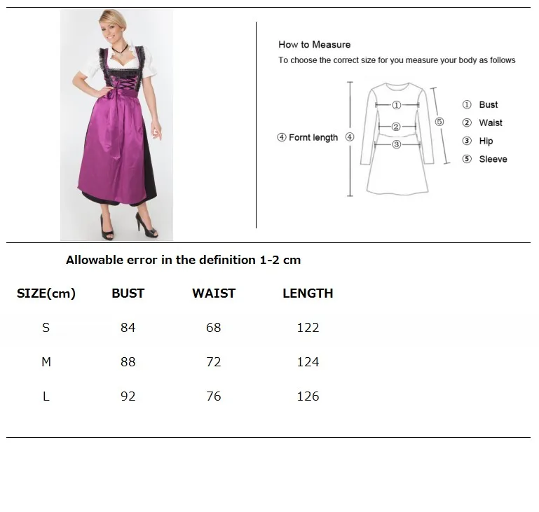 Костюм для Октоберфеста взрослых женщин баварского пива девушек длинное платье