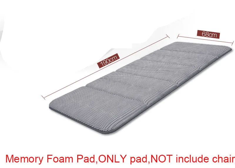 Only pad No Chair 3 A1 полдень отдых складной коврик для стула портативный мягкий пены памяти подушка для шезлонга расширение складной матрас - Цвет: Only pad No Chair 3