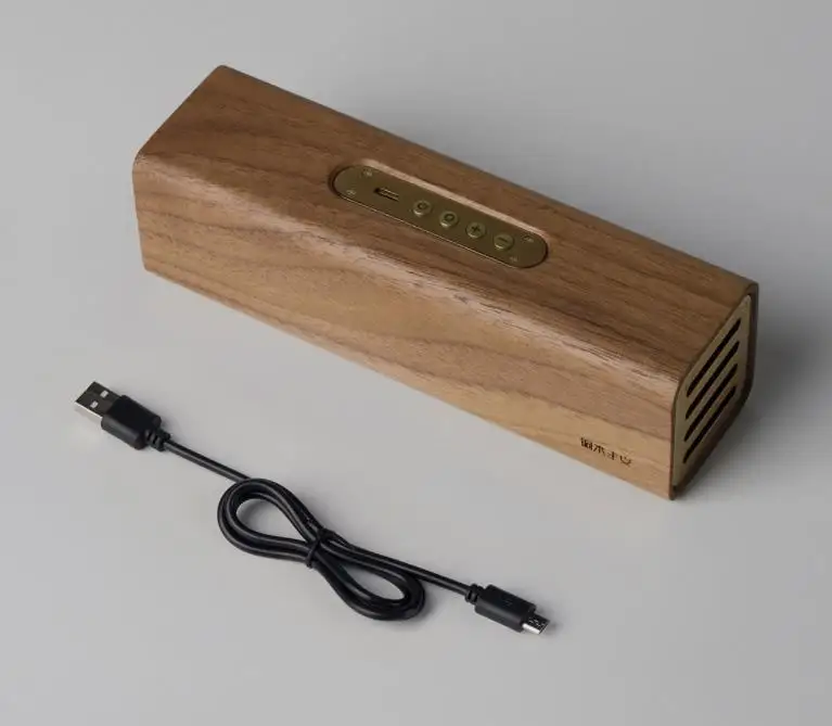 Xiaomi Tongshifu медный Woodism Bluetooth динамик AI динамик орех Дерево двухканальный дизайн Домашний Беспроводной смарт-динамик