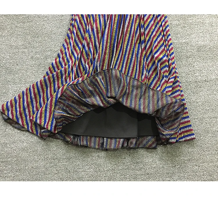 Miyake/ ; модная юбка в радужную полоску; плиссированные юбки