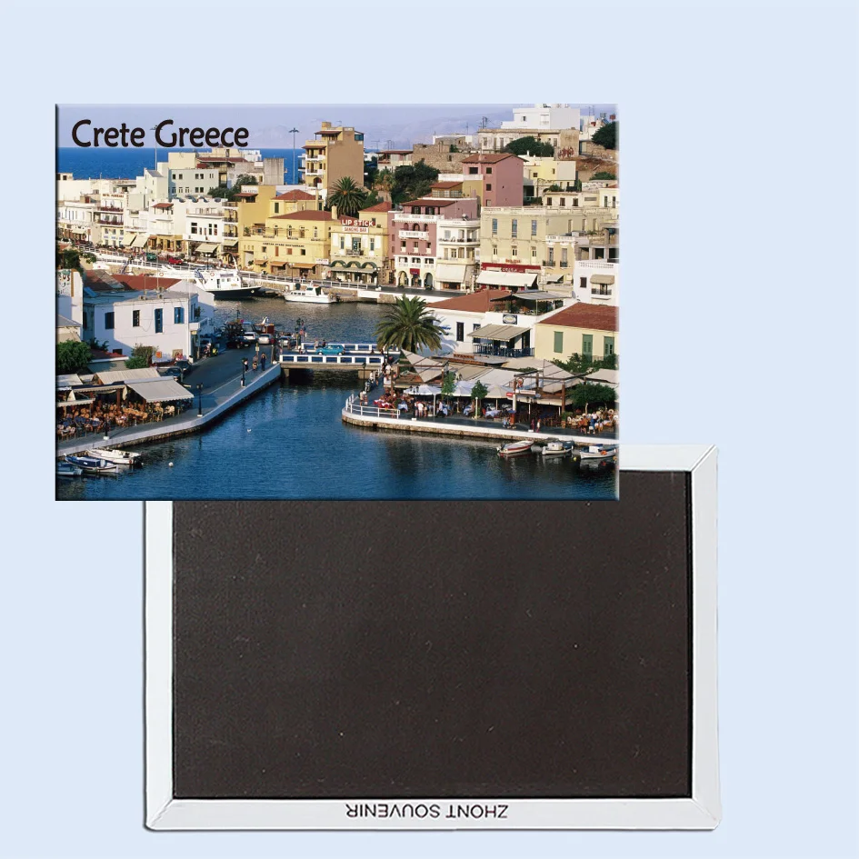 

Tourist Souvenirs,Fridge Magnetic,Exquisite Gift 24559, Agios Nikolaos, Crete, Greece