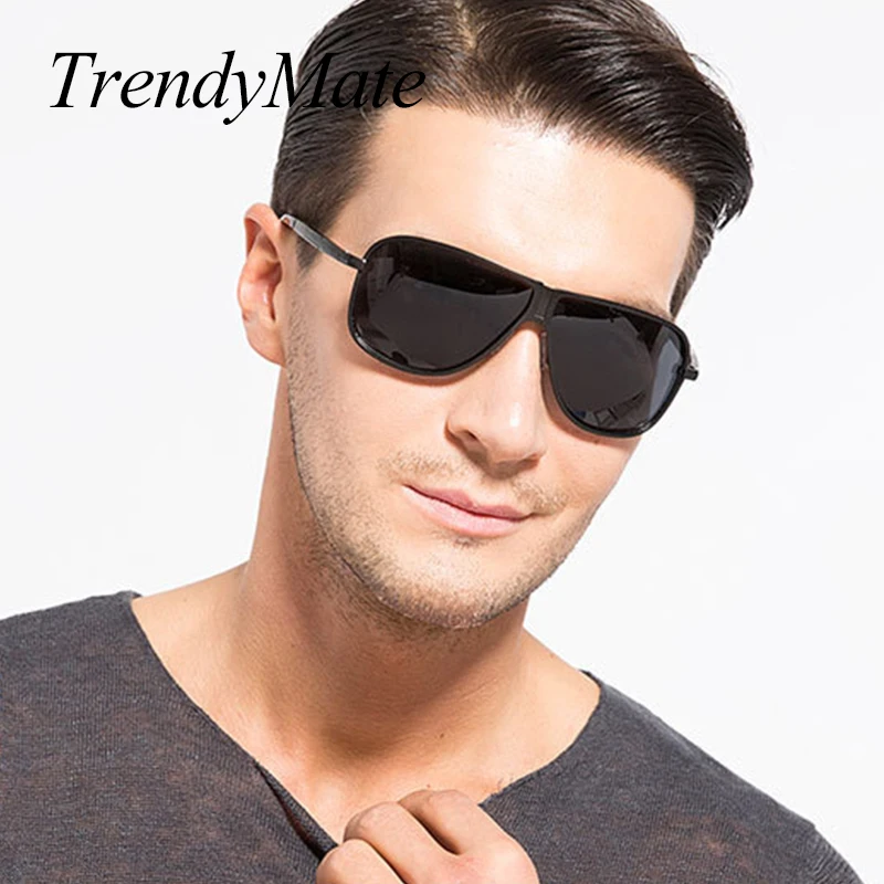 Мужские брендовые поляризационные солнцезащитные очки HD мужские Квадратные