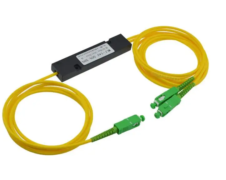 Бесплатная доставка 1310/1550nm двойное окно 50/50 соотношение SC/APC ABS Тип коробки 1x2 FBT