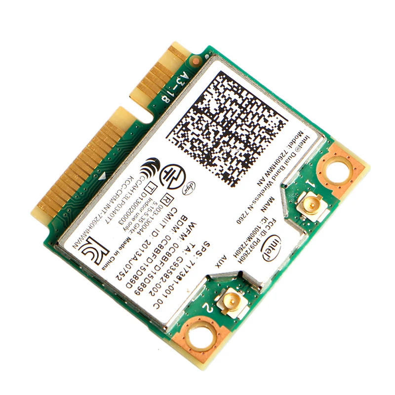 Intel 7260HMW двухдиапазонная беспроводная + Bluetooth 4 0 мини PCI-E WLAN карта C26 | Компьютеры и