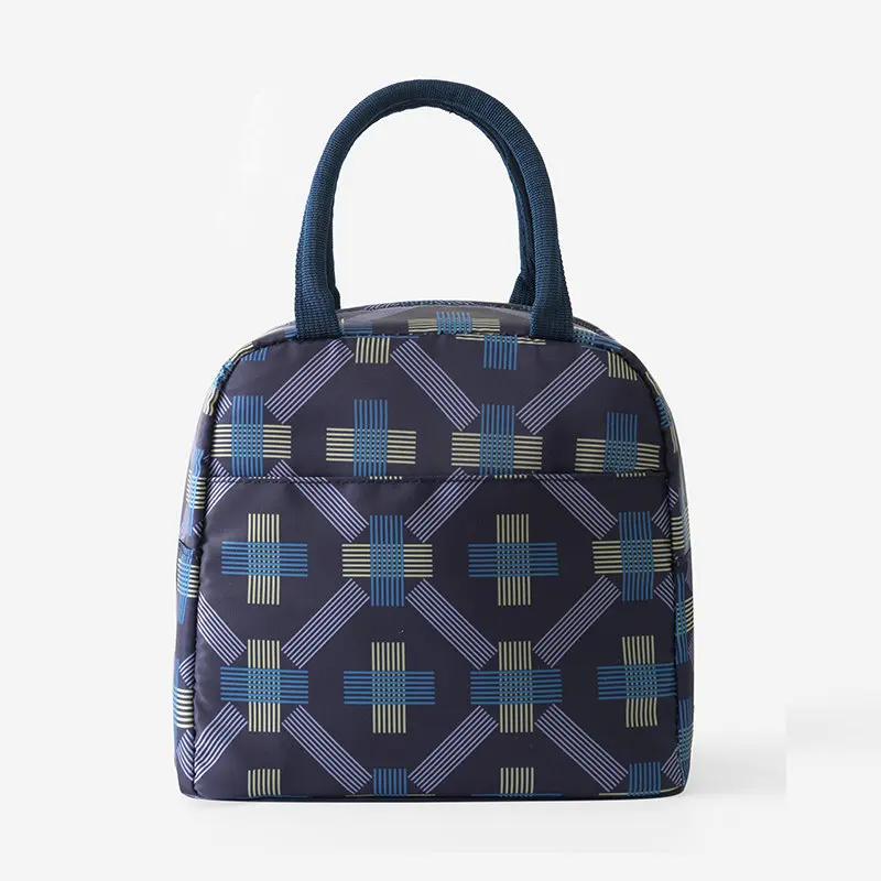 Tote Bag Dark Blue Портативная сумка для обеда, новинка, Термоизолированный Ланч-бокс, сумка-холодильник, Bento, сумка, контейнер для обеда, школьные сумки для хранения еды - Цвет: Tote Bag Dark Blue