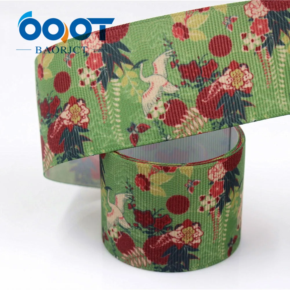 OOOT BAORJCT I-19320-654 38 мм 10 ярдов мультфильм термотрансферные печатные корсажные ленты, лук кепки DIY аксессуары украшения