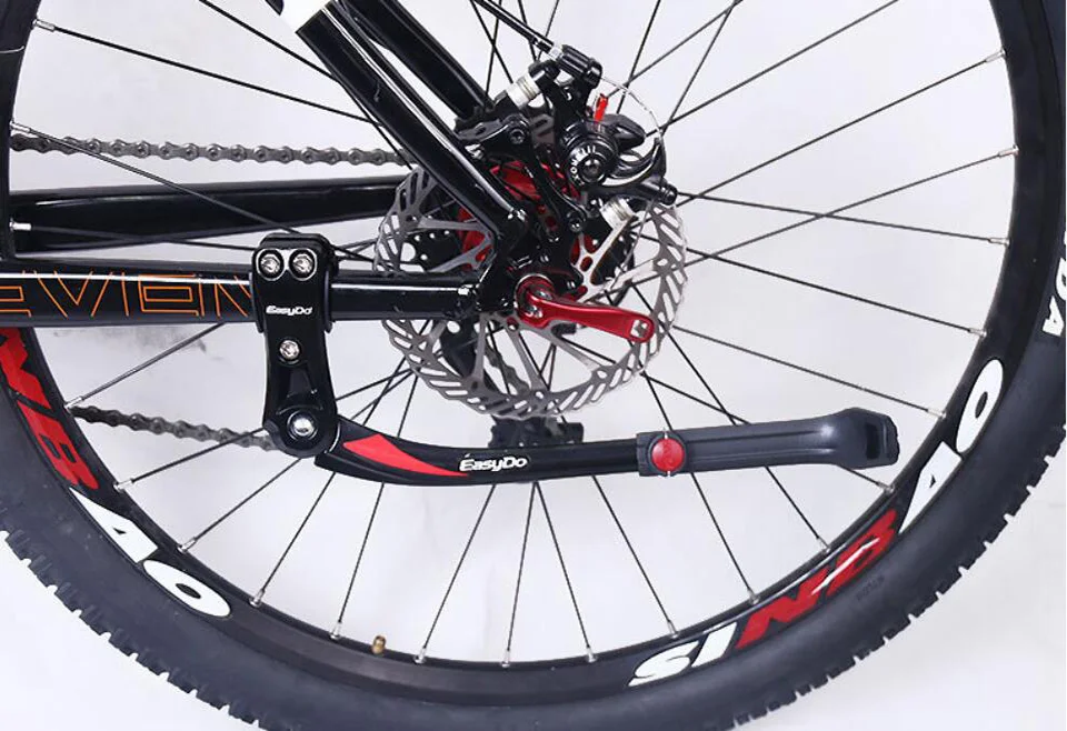 MTB велосипед Kickstand парковка стойки MTB горный велосипед Поддержка боковой удар подставка для ног Brace 24 ''-29'' регулируемый 35-42 см