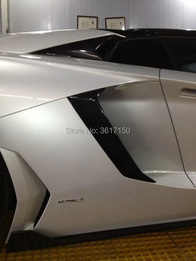 Стайлинг автомобиля для Lamborghini чёрная юбка из углеродного волокна 2 шт. |