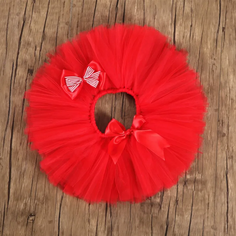 Skirt Headflower Красная рождественская фатиновая юбка-пачка для маленьких девочек вечерние юбки с носками для новорожденных на год детская одежда для фотосессии - Цвет: Skirt Headflower