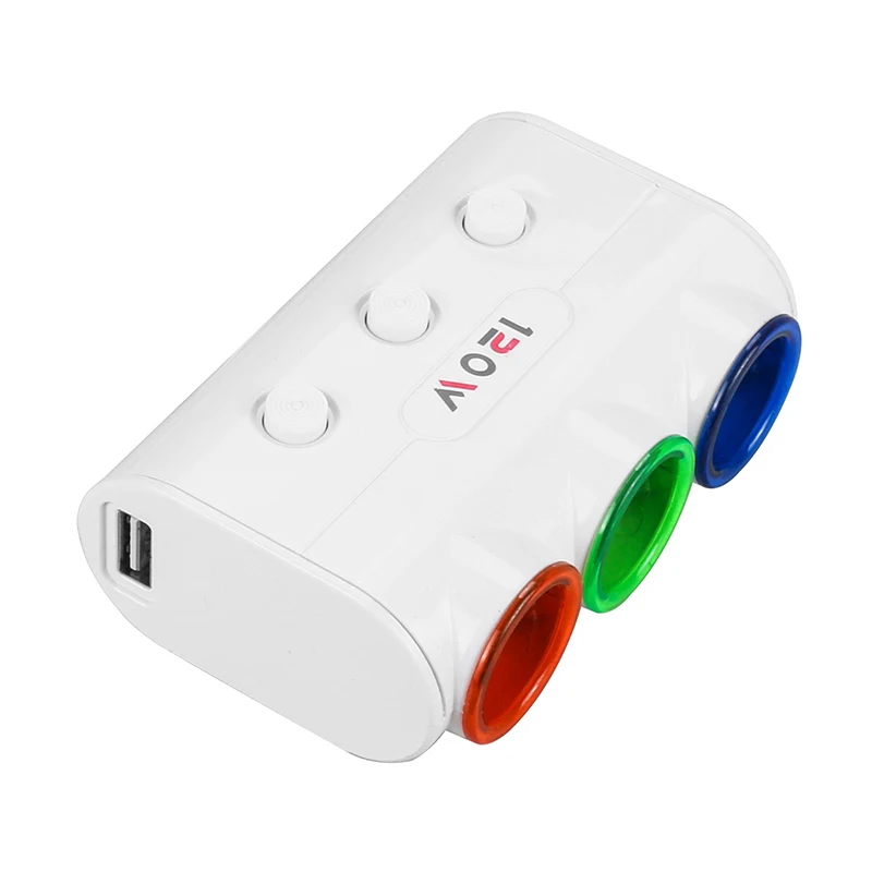 USB автомобильный адаптер питания 3 в 1 розетка для прикуривателя 2 Dual usb порта