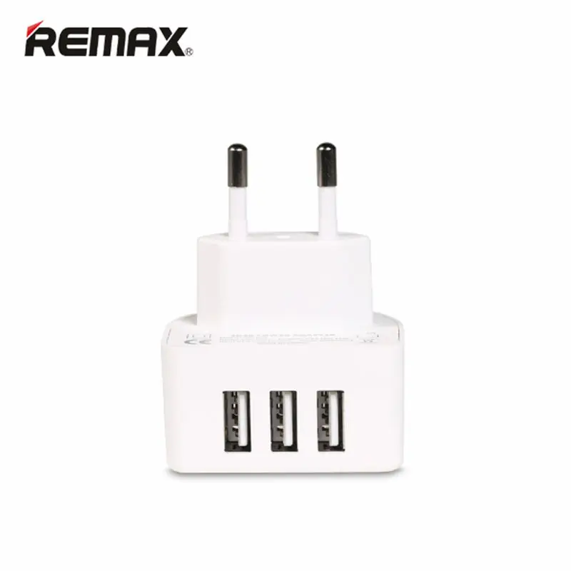 Remax портативное 2-портовое USB зарядное устройство для телефона EU/UK вилка