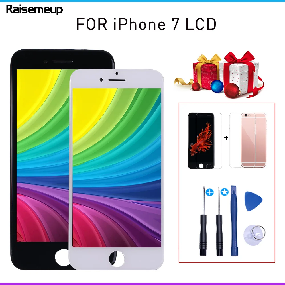 Новинка 2019 черный/белый ЖК дисплей в сборе дигитайзер для iPhone 7 AAA +++ качественный
