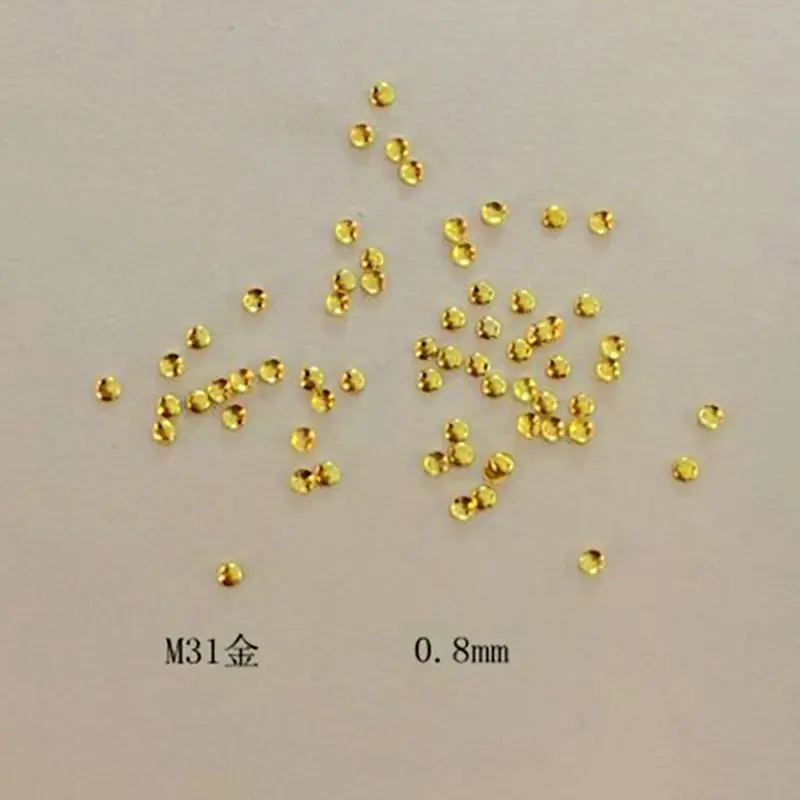 

1 Pack About100psc Factory Supply New Nail Semicircle Rivets Gold and Silver Nail Sticker 3DNail Art Decoracao Glue and pasteM31