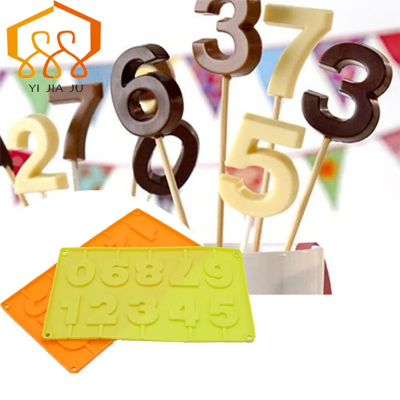 10 отверстий в форме леденца силиконовая форма для выпечки круглая торт печенье