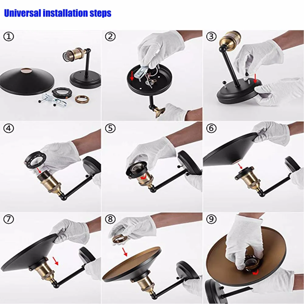 HuaXinV Wall Luminaire Led Retro Lamp 3W E26 Base Sconces Indoor Stair Light Fixture Up Down Lights for bedroom | Лампы и освещение