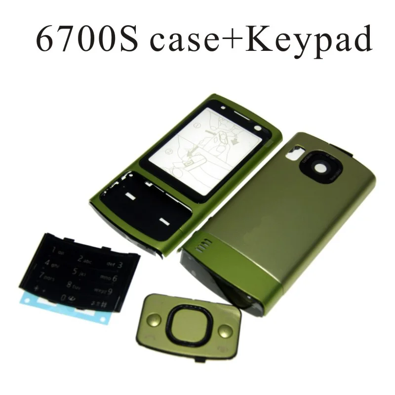 Для Nokia 6700s корпус Передняя Лицевая панель рамка Крышка чехол+ задняя крышка/крышка батарейного отсека+ клавиатура