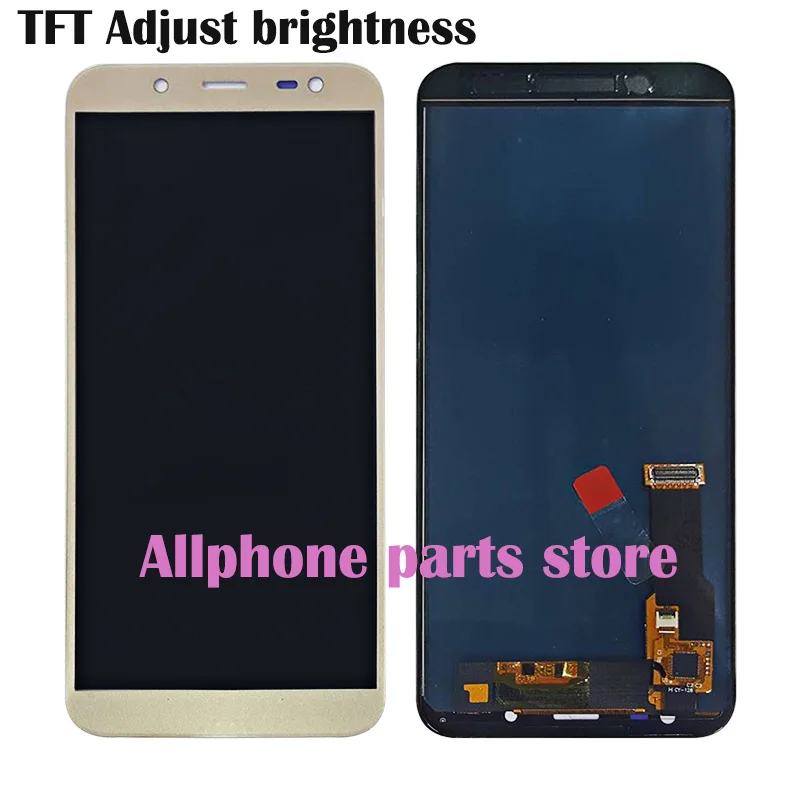 Черный ЖК дисплей TFT и AMOLED для SAMSUNG Galaxy J6 2018 J600F J600F/DS J600G/DS сенсорный экран с
