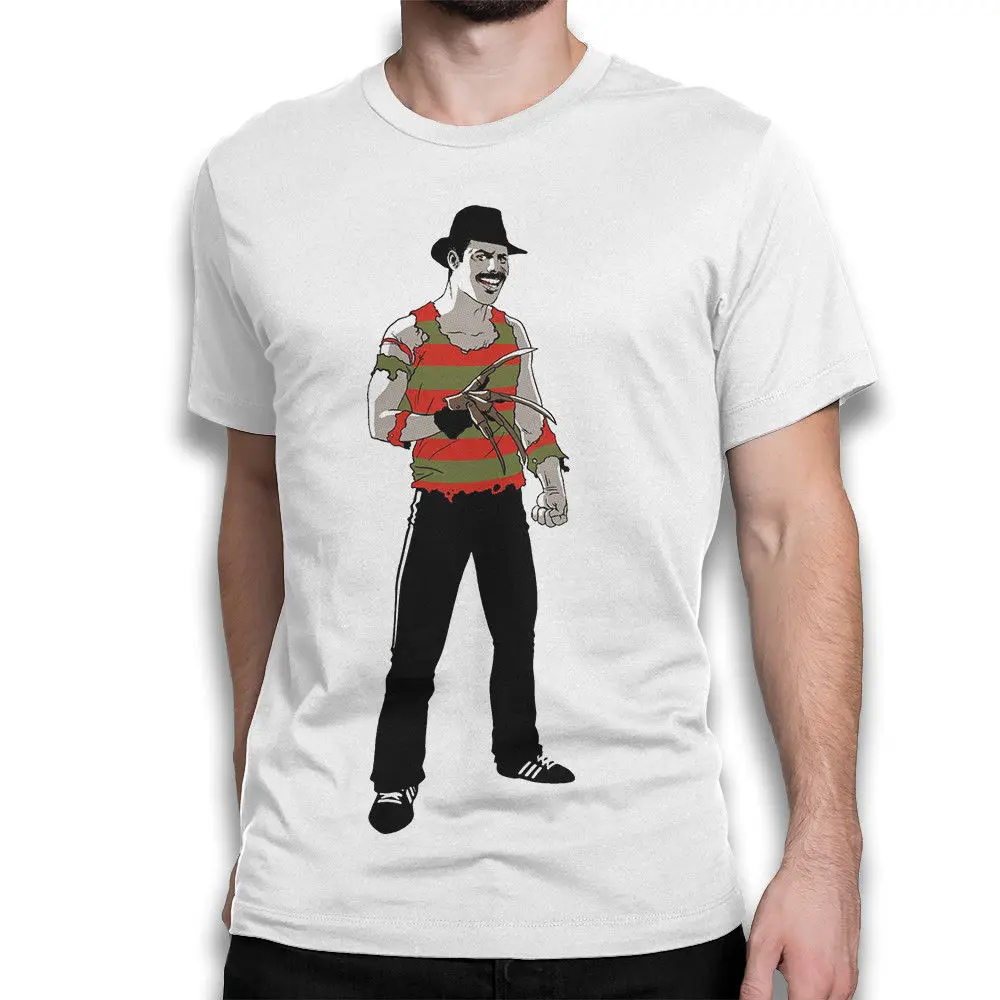 Забавная футболка Freddie Mercury Футболка Freddy Krueger мужская женская с