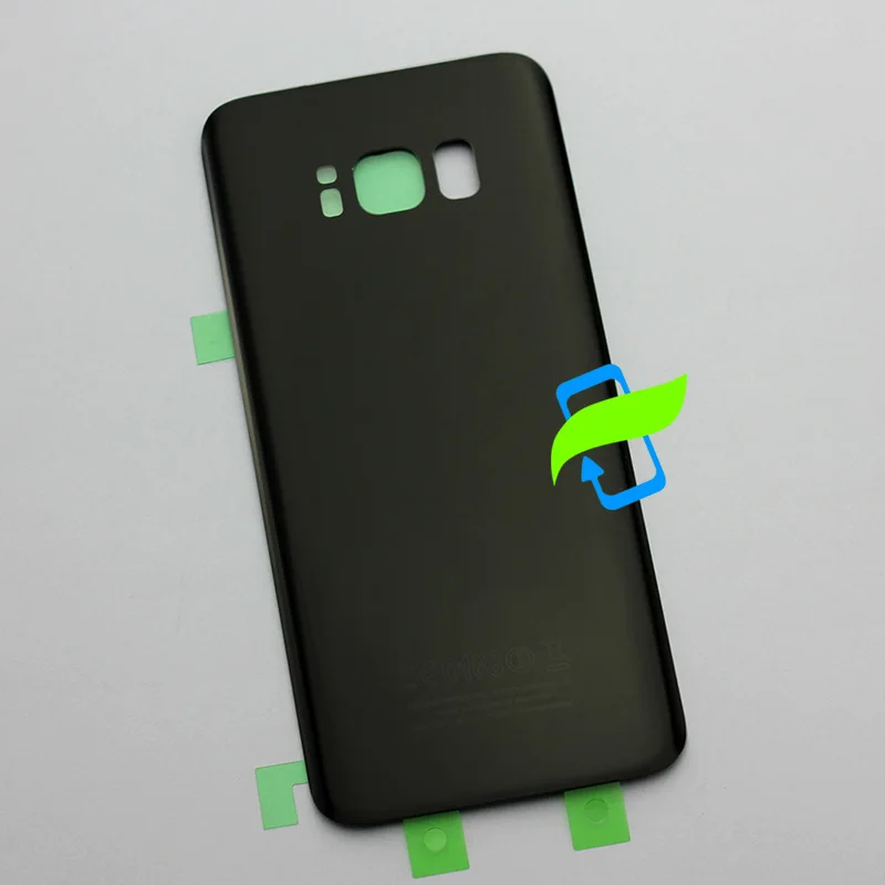 Крышка батарейного отсека для Samsung Galaxy S8 G950F Plus G955F Задняя стеклянная крышка