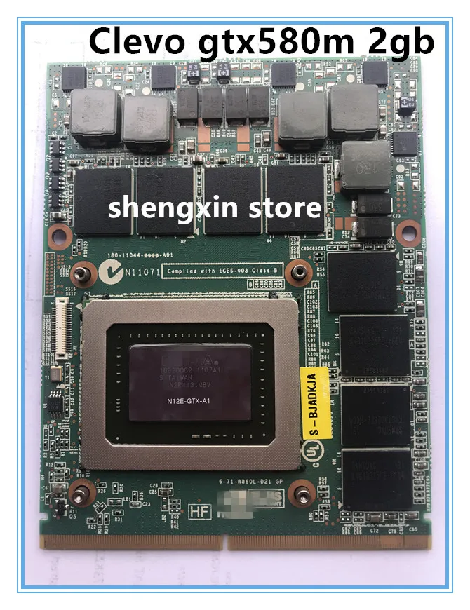 Видеокарта GTX 485M GTX485M видеокарта Vga 2 Гб для ноутбука CLEVO P170HM|Звуковые карты| |