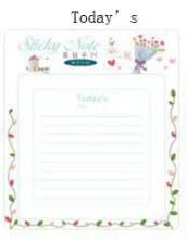 Todays Plan Мульти-липкий блокнот для заметок, блокнот для рукоделия, для записей, для школы, офиса, канцелярские принадлежности, P. S. Todo, список для обучения, этикетка, сделай сам, блокнот, планировщик, заметка - Цвет: Todays Plan