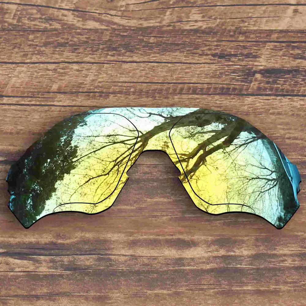 Gold Mirrored ToughAsNails поляризованные Сменные линзы для солнцезащитных очков Окли EVZero диапазон-несколько вариантов - Цвет линз: Gold Mirrored