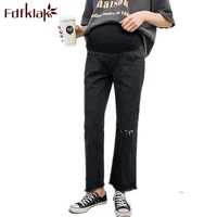 spring maternity jeans pregnancy clothes denim clothing women trousers and jeans pregnancy summer trousers blackblue fdfklak
