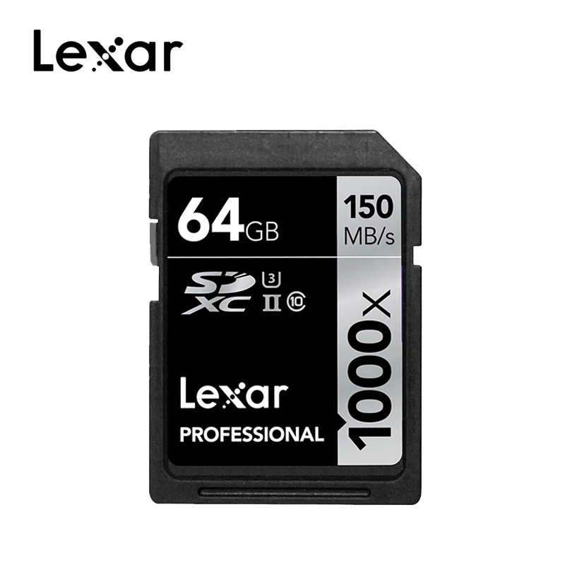 Оригинальный Lexar 128 ГБ SD карты 1000x UHS II U3 SDHC SDXC 32 памяти 16 64 карт 150 МБ/с. Class10 картао де