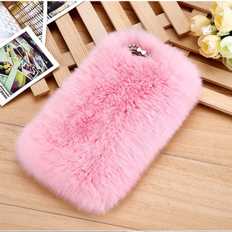 lovely 3D Warm Plush Rabbit hair Cases Cover For Xiaomi Pocophone F1 PLAY MI 8 lite SE note 2 3 max mix 2s A2 |