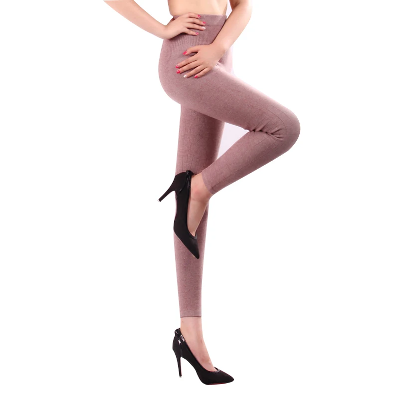 Теплые женские леггинсы черные серые Осенние зимние эластичные кашемировые|warm