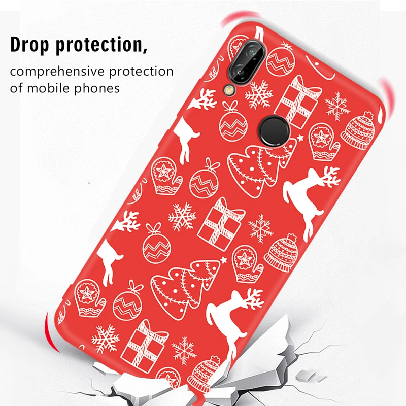 Новый год чехол для huawei P20 Lite рro Коврики 20 P10 Nova 3 3e 3i 2i P Smart Plus с изображениями