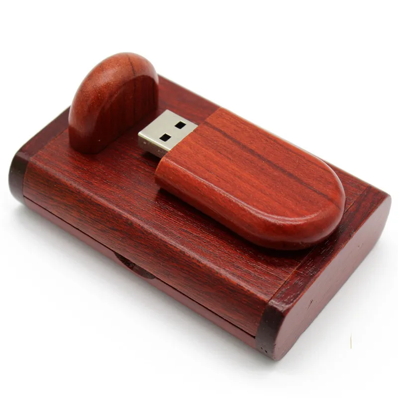 Rose wood Текстовый я деревянный+ коробка логотип печать usb флэш-накопитель usb 2,0 4 ГБ 8 ГБ 16 ГБ 32 ГБ 64 ГБ фотография подарок - Цвет: Rose wood