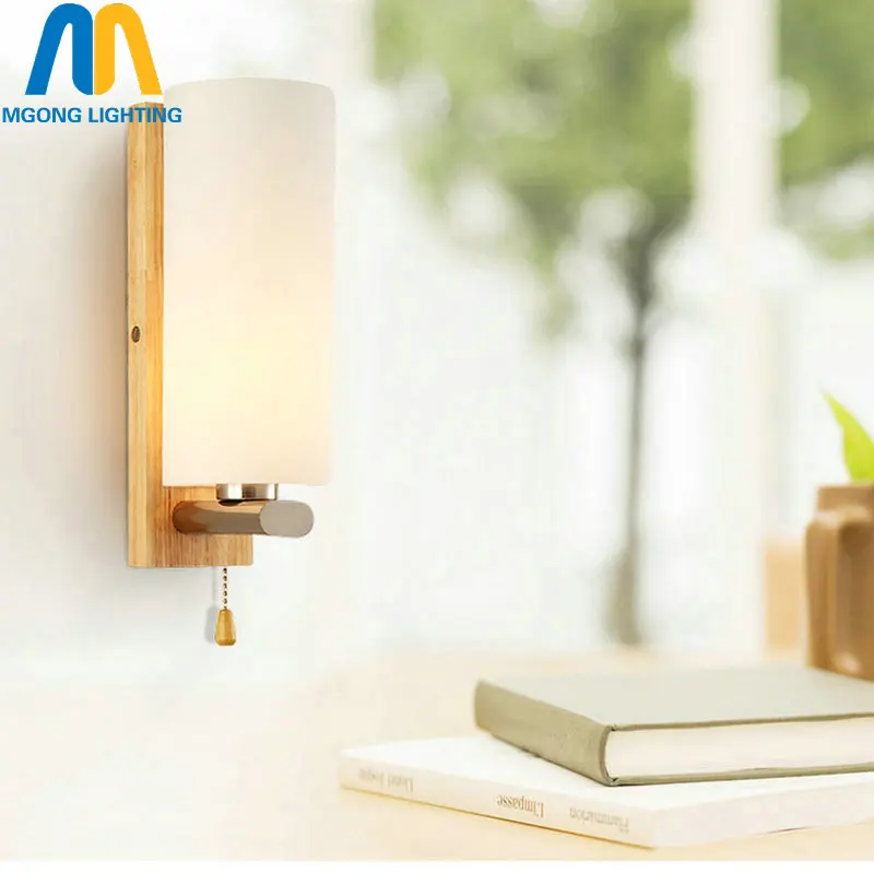 Деревянная светодиодная винтажная настенная лампа E27 110 220 В|wall lamp light|wall sconce