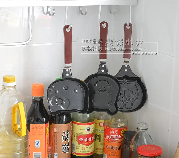 1 шт. милая мультяшная мини антипригарная сковорода для завтрака омлета Блинного