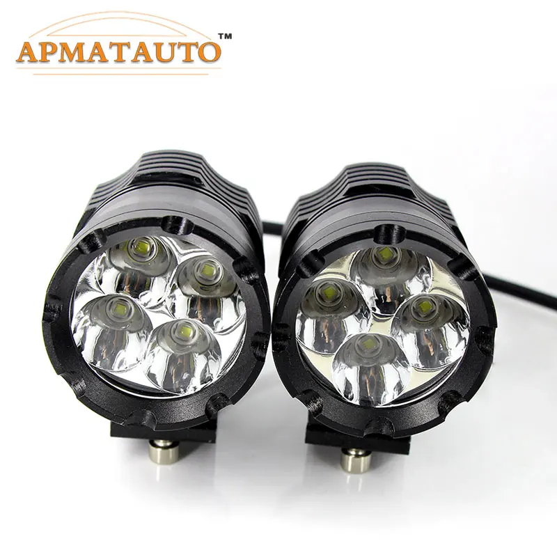 2X60 Вт Wite 6000K 9600LM с чипами T6 светодиодный фонарь для мотоцикла, противотуманная фара, прожектор, водонепроницаемая мотоциклетная лампа