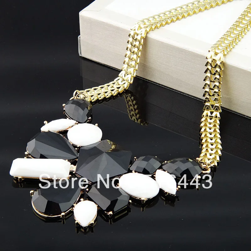 Новое поступление модные ювелирные украшения геометрические черные белые