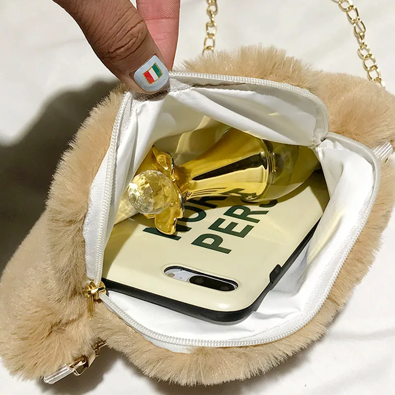 Новинка 2021 Женская Студенческая сумка через плечо милая плюшевая с кошачьей