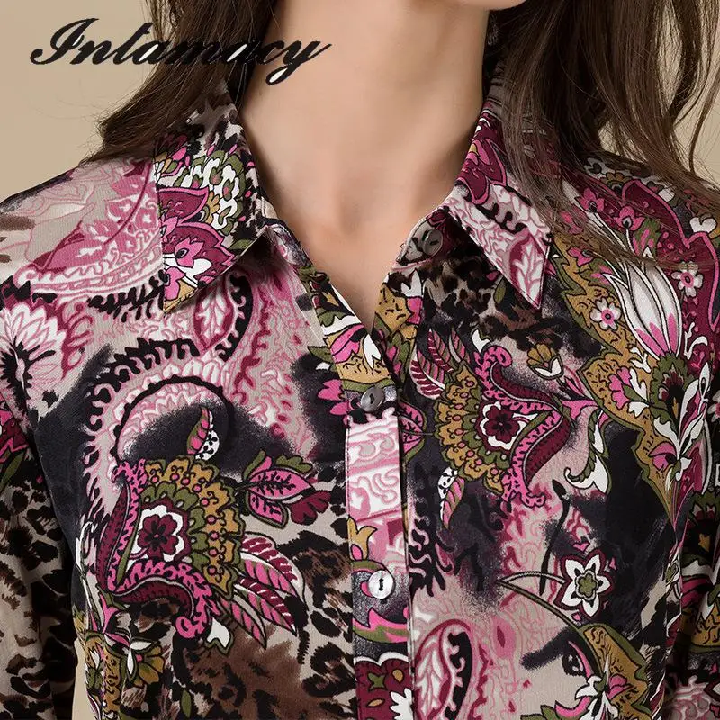 Новая шелковая трикотажная рубашка свободная большого размера из 100%