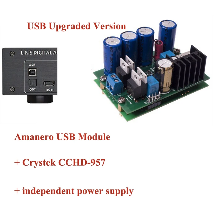 L. K.s аудио декодер флагманский DAC DSD вход коаксиальный AES EBU для DoP USB I2S оптический