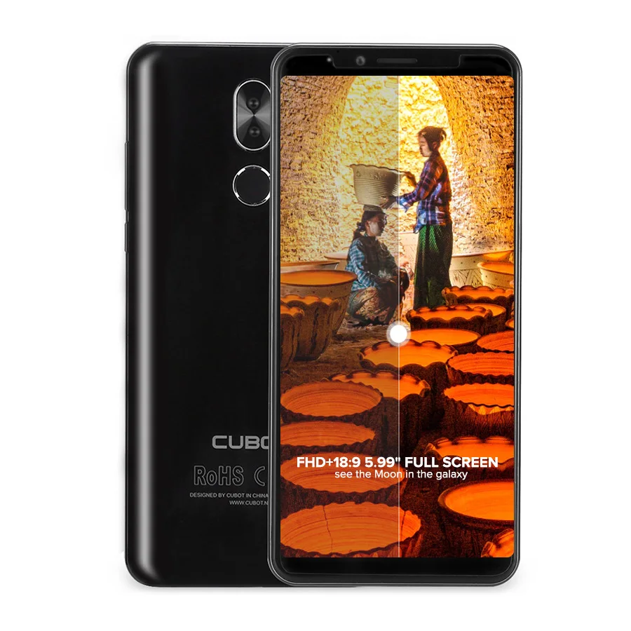 CUBOT X18 плюс 5 99 'Ɗ г Smart мобильный телефон Android 8 0 4 ГБ + 64 4000 мАч 2160*1080 FHD MTK6750T