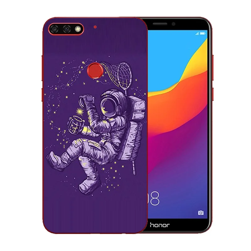 Чехлы для телефонов 5 7 дюйма Huawei Honor 7C прозрачный силиконовый мягкий чехол из ТПУ
