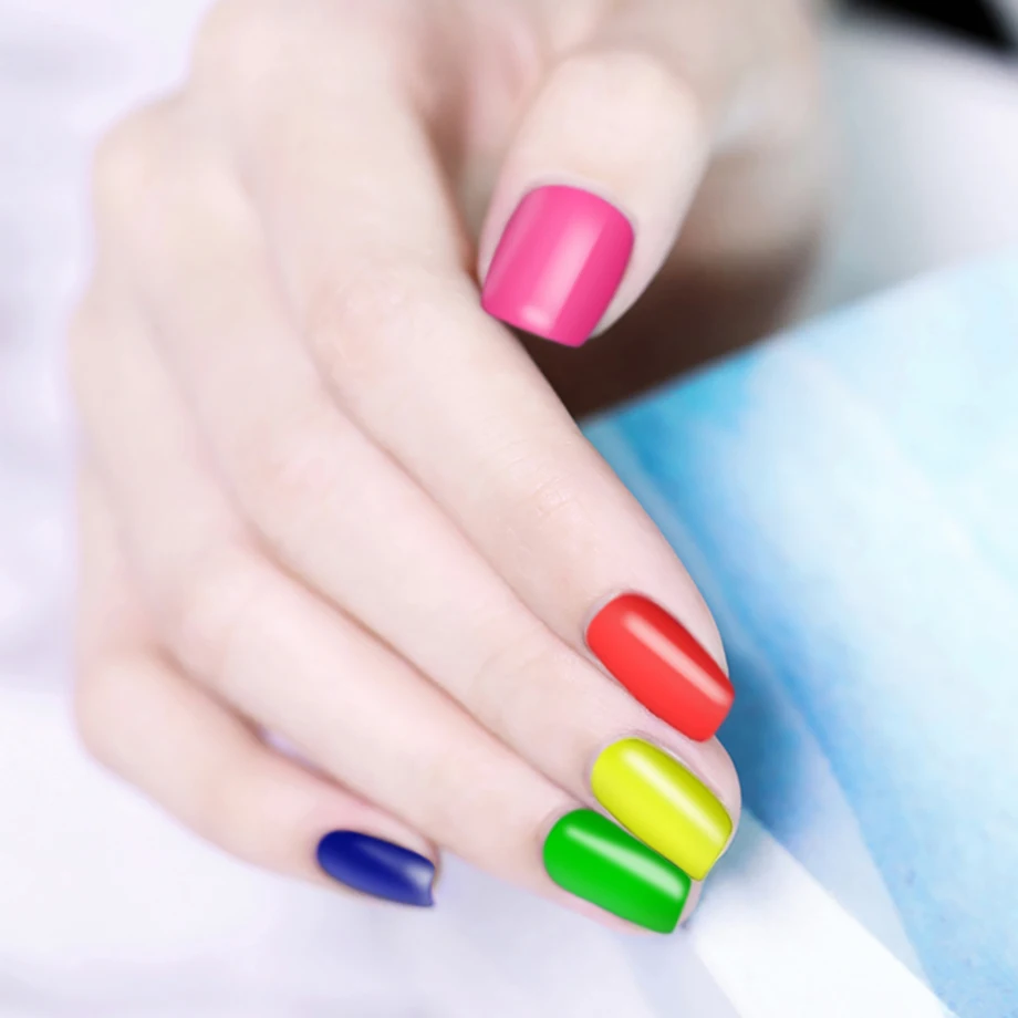 Rosalind nails 7 мл неоновый Гель-лак Гибридный яркий для дизайна ногтей Полупостоянный УФ-лампа основа грунтовка Гель-лак es Гель-лак для ногтей