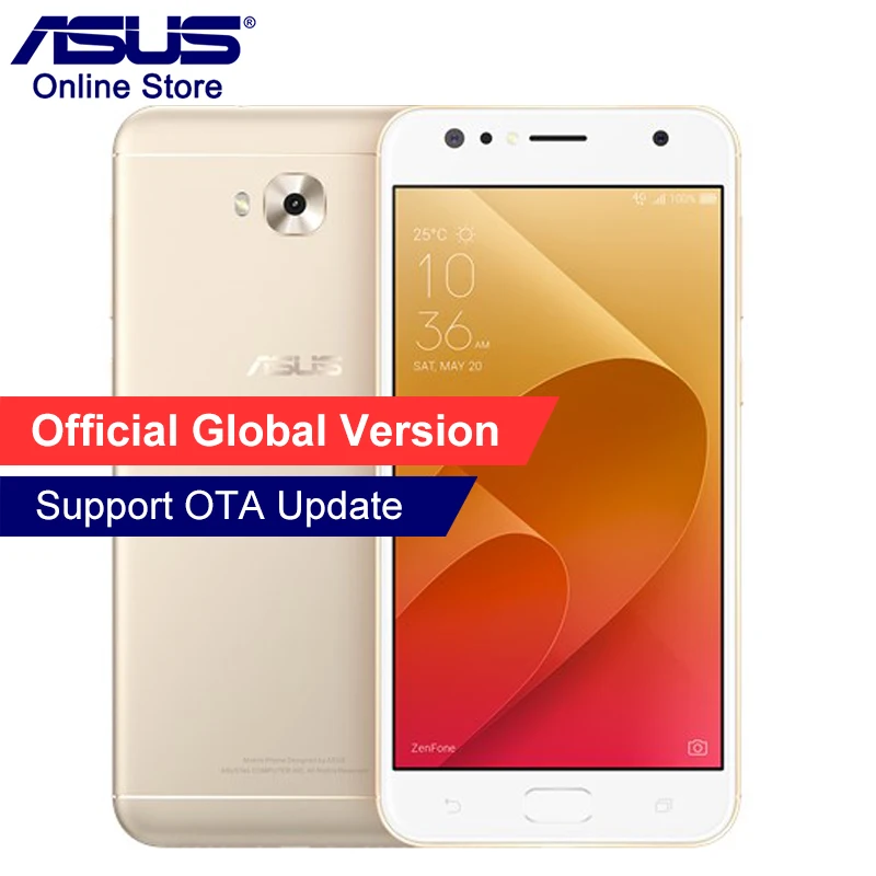 ASUS ZenFone 4 Selfie DC ZD553KL 4G мобильный телефон ГБ ОЗУ 64 Гб ПЗУ Qualcomm 430 Android 8 1 20 Мп + МП