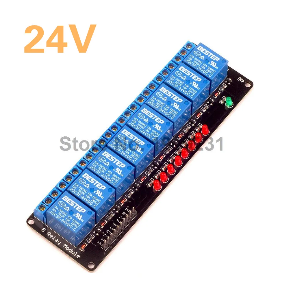 

24V 8 Channel Relay Module Low level for SCM Household Appliance Control