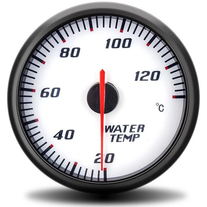 water temp gauge 60 мм Тахометр Boost вакуумная температура воды Температура масла масло пресс напряжение воздуха топливное соотношение EGT датчик черный чехол gps Спидометр - Цвет: water temp gauge