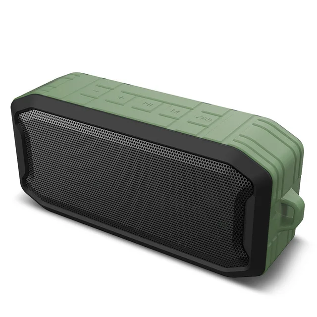 Беспроводные Bluetooth колонки 10 Вт наружный портативный fm-радио и стерео IPX7 водонепроницаемый Bluetooth 5,0 сабвуфер u-диск TF карта - Цвет: Y3 Green